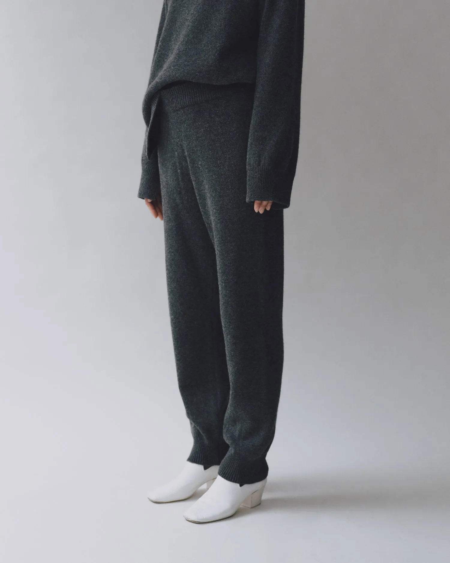 Mijeong Park | Cashmere Blend Knit Pants - Charcoal sold by Fort product image thumbnail 4