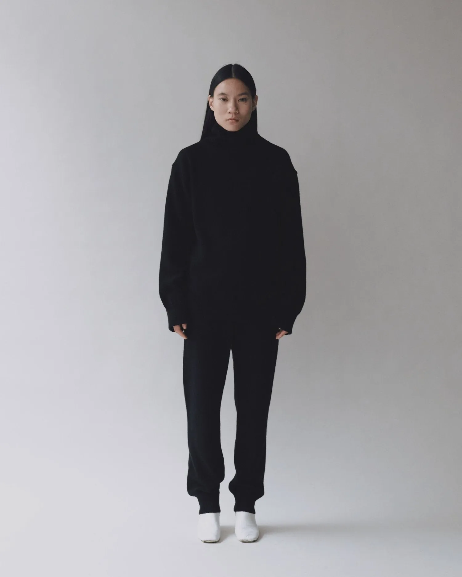 Mijeong Park | Cashmere Blend High Neck Knit - Black sold by Fort product image thumbnail 4