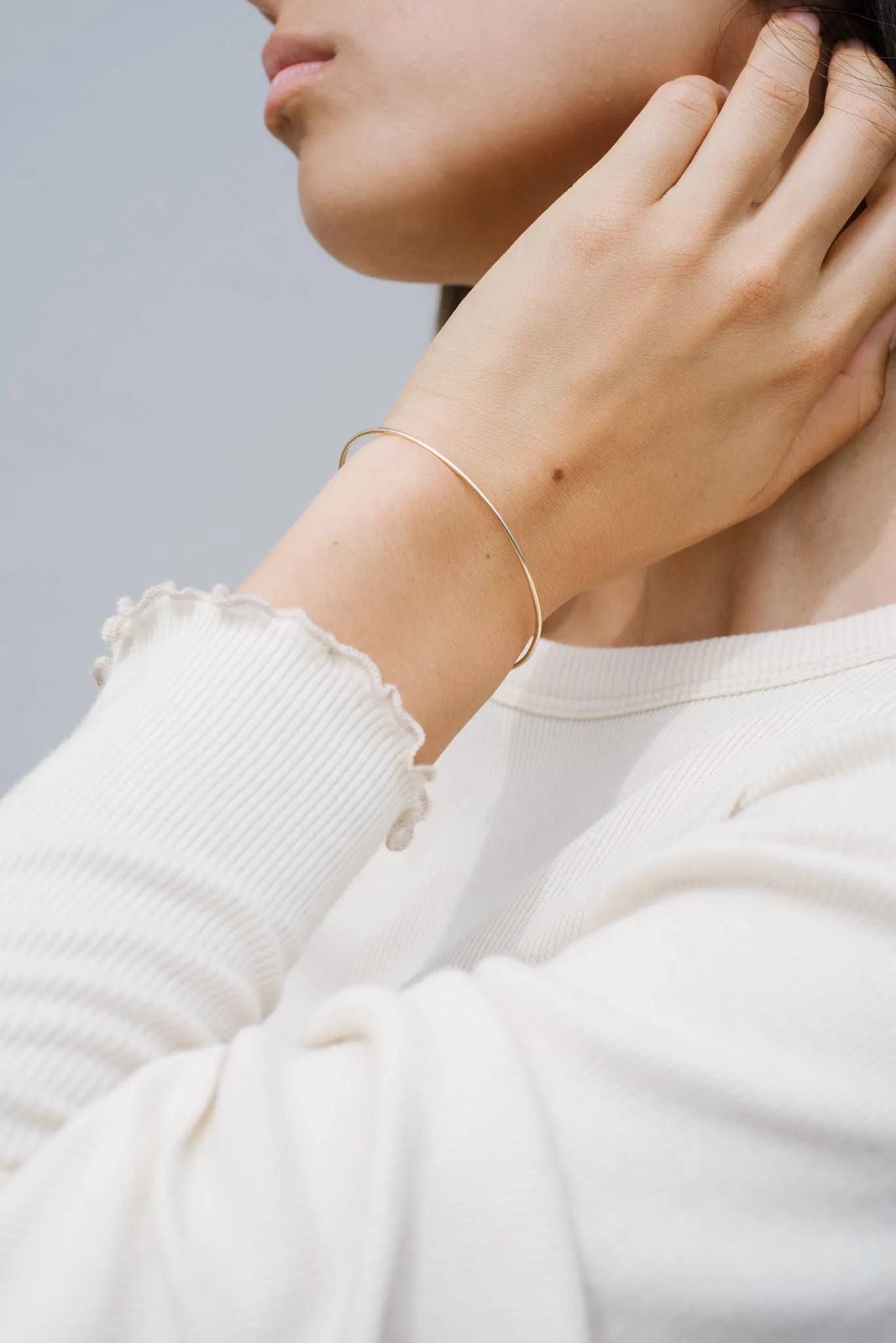Kara Yoo | Thin Cuff - Sterling Silver sold by Fort