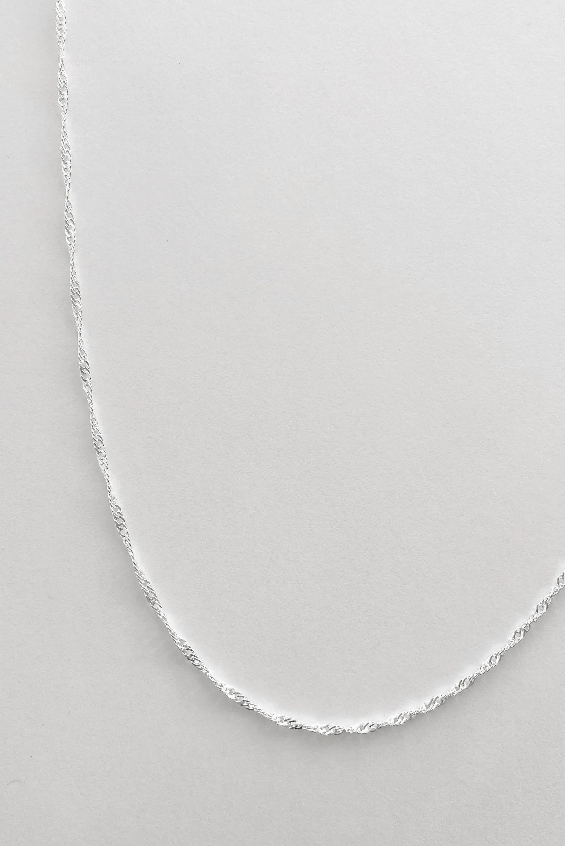 Kara Yoo | Thin Singapore Necklace - Silver sold by Fort product image thumbnail 3