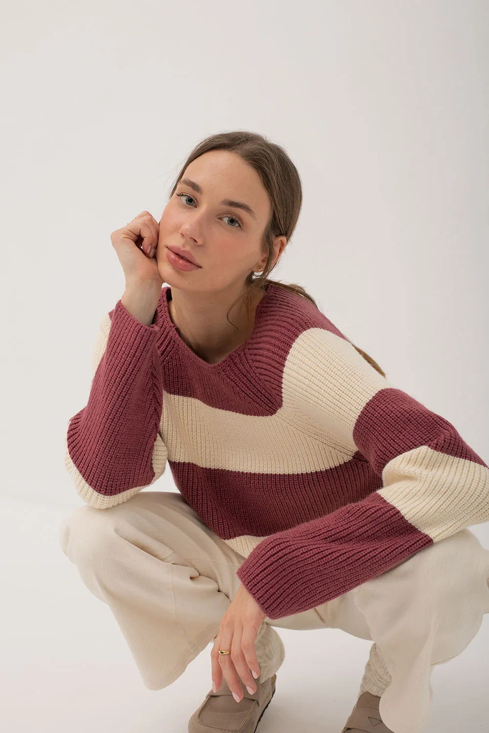 Mus & Bombon | Jersey Vascao - Red Stripe sold by Fort