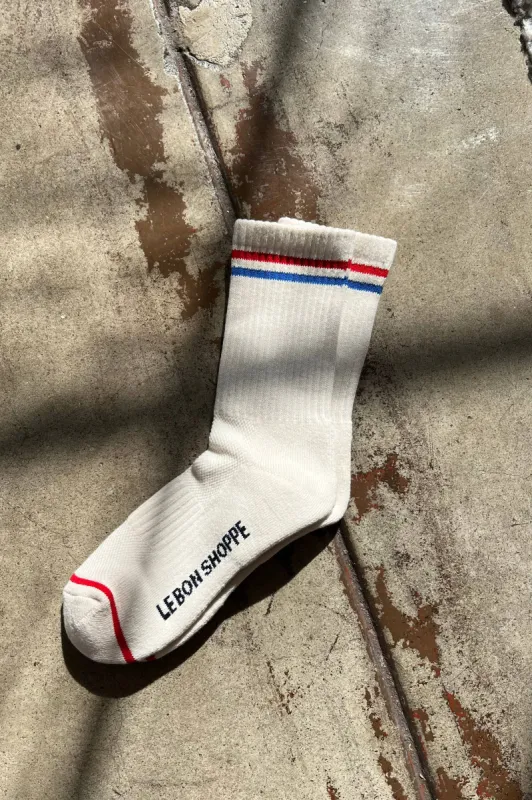 Le Bon Shoppe | Boyfriend Socks - Milk sold by Fort