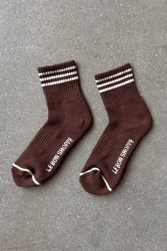 Le Bon Shoppe | Girlfriend Socks - Mahogany sold by Fort