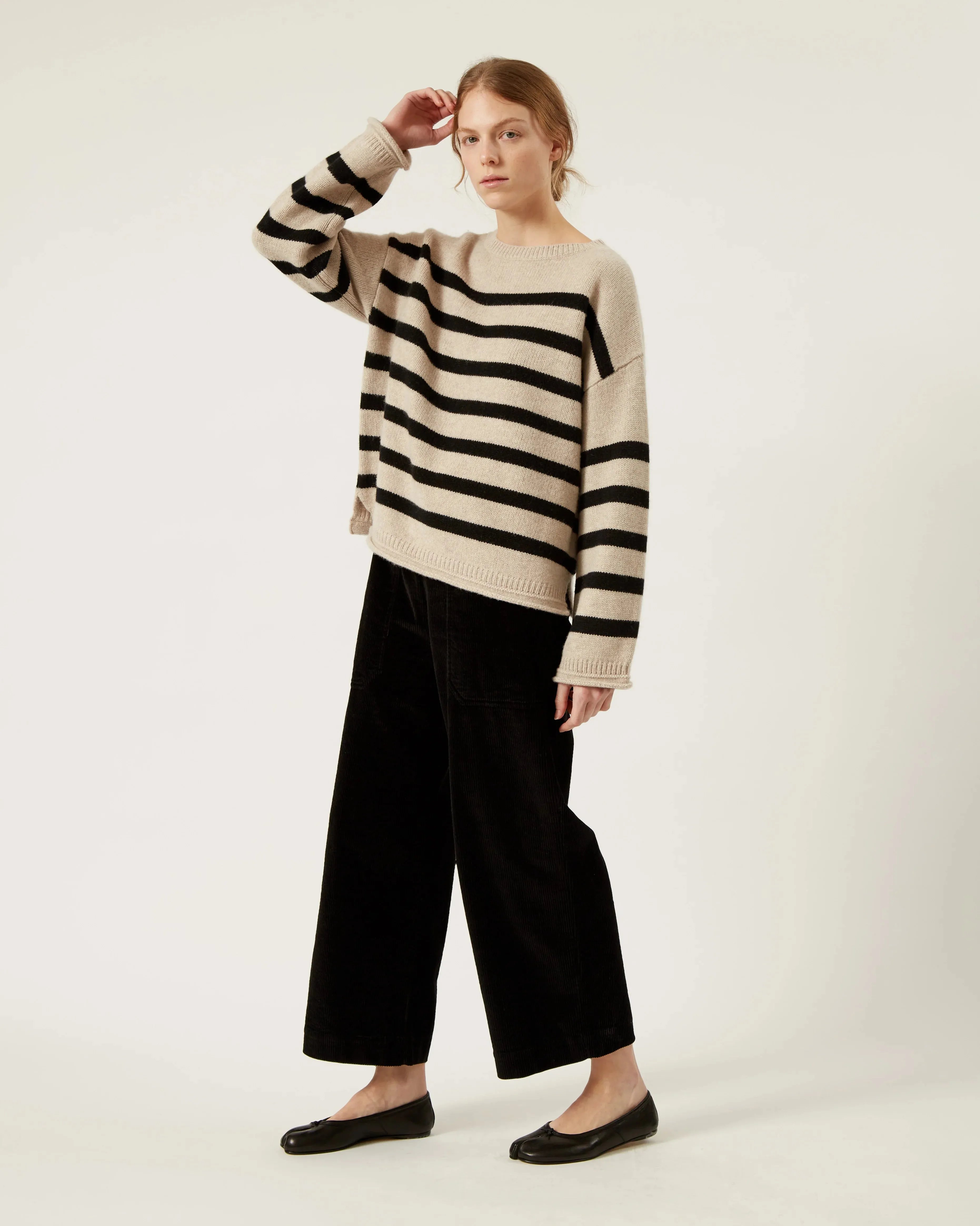 Naïf | Athena Merino Sweater - Oatmeal/Black sold by Fort product image thumbnail 2