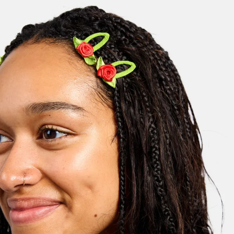 CHUNKS | Rosette Snap Clips - Red sold by Fort