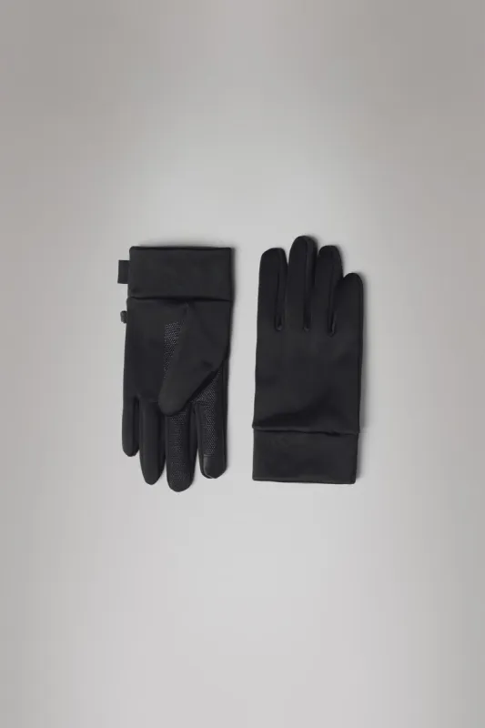 Rains | Hardface Fleece Gloves - Black sold by Fort