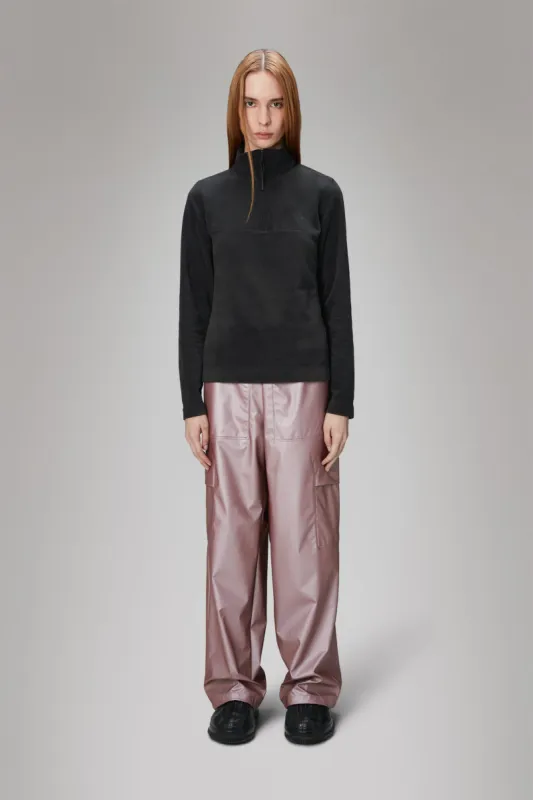 Rains | Addis Fleece Curve Half-Zip - Black sold by Fort