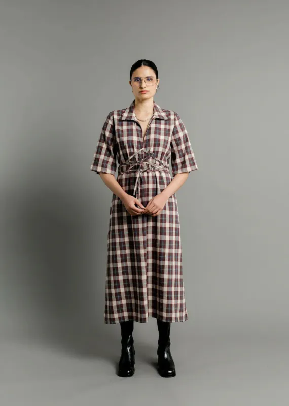 A Bronze Age | Eden Dress - Nerd Plaid sold by Fort