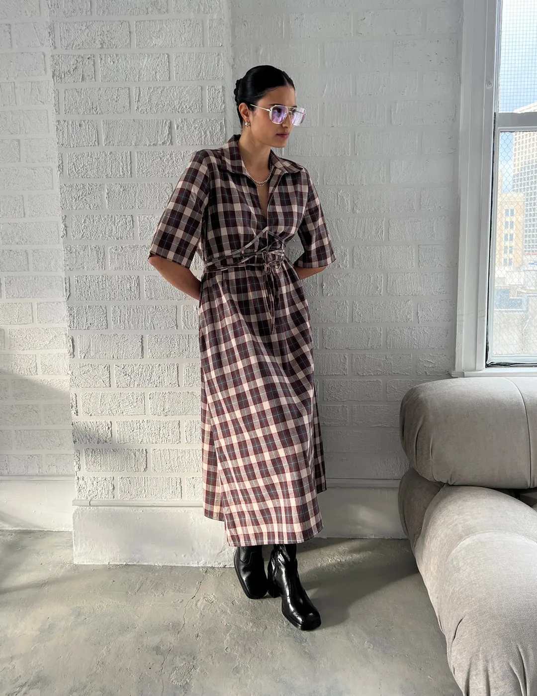 A Bronze Age | Eden Dress - Nerd Plaid sold by Fort product image thumbnail 2