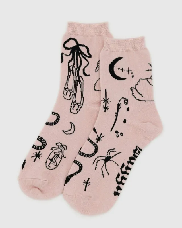 Baggu | Crew Socks -  Ballet Icons sold by Fort
