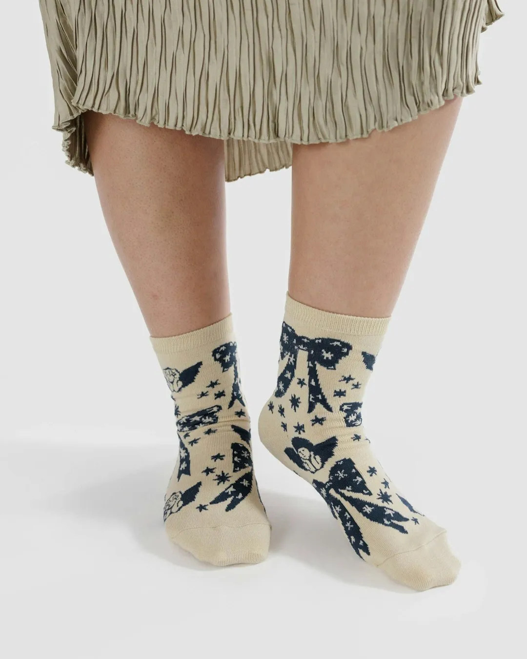 Baggu | Crew Socks - Cherub Bows sold by Fort product image thumbnail 2