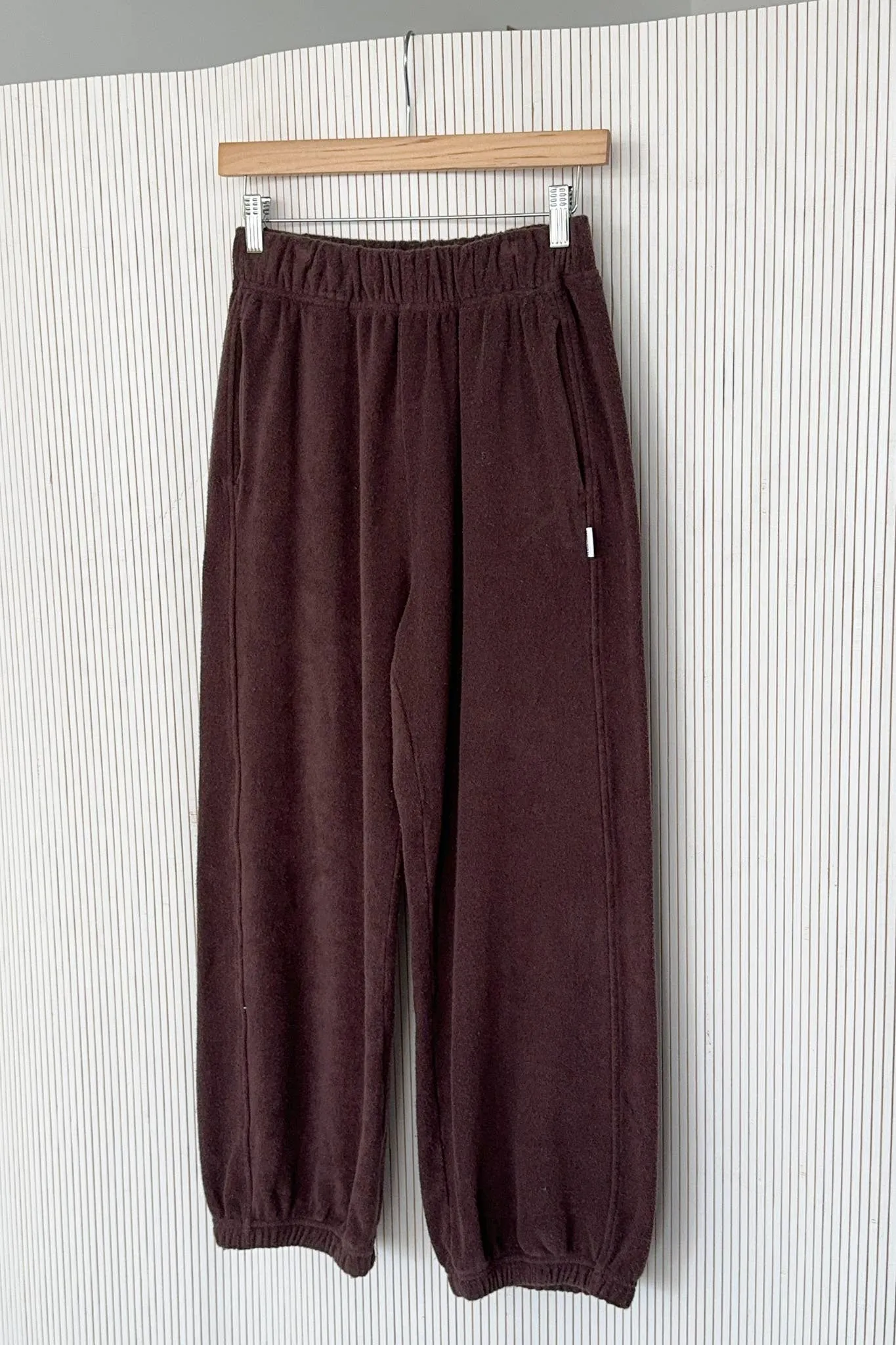 Le Bon Shoppe | Cotton Terry Balloon Pants - Chocolate sold by Fort product image thumbnail 2