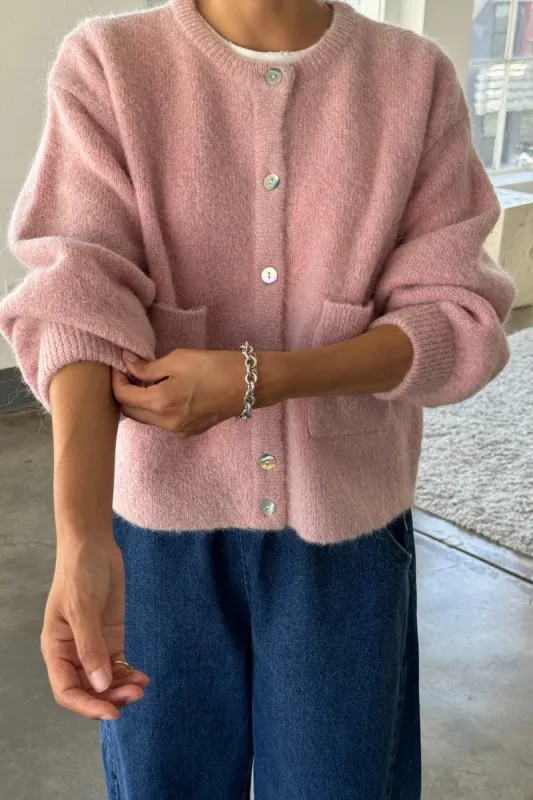 Le Bon Shoppe | Amélie Alpaca Cardigan - Pink Rose sold by Fort