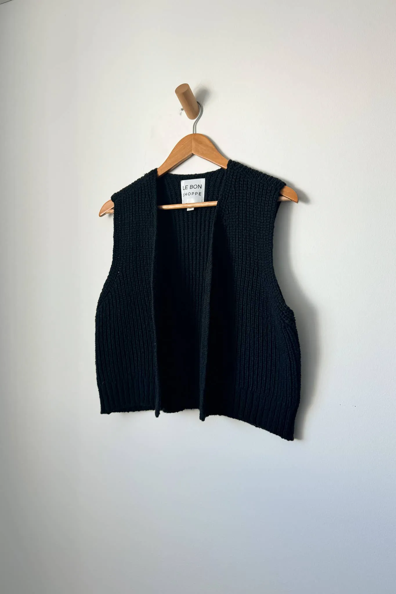 Le Bon Shoppe | Granny Cotton Sweater Vest - Black sold by Fort product image thumbnail 4