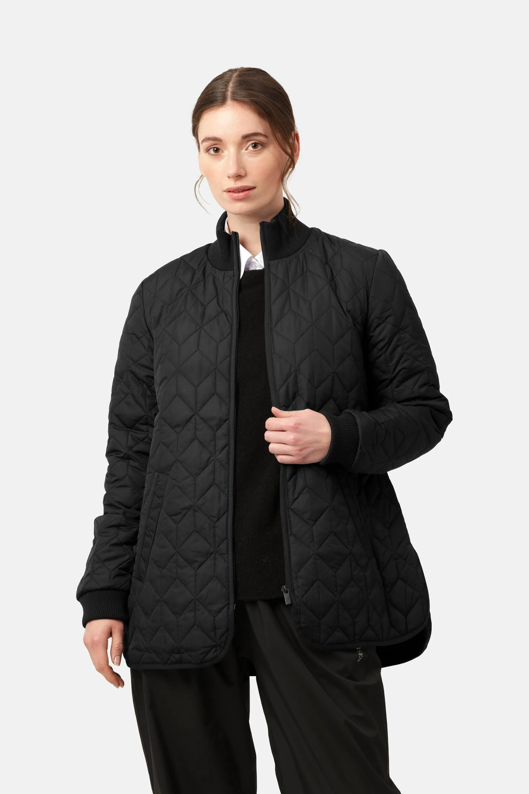 Ilse Jacobsen | Quilted Jacket - Black sold by Fort