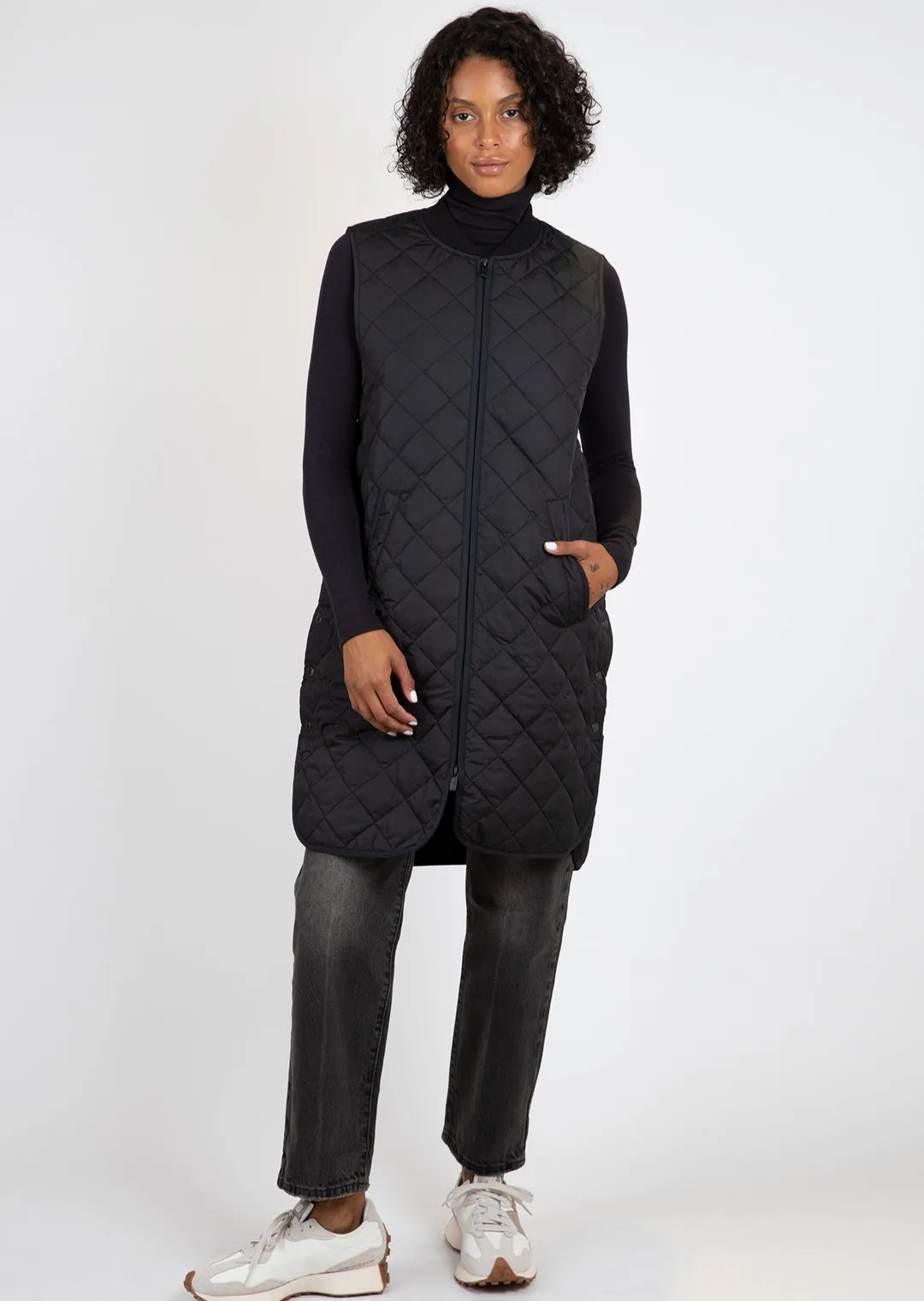 Ilse Jacobsen | Quilted Vest - Black sold by Fort