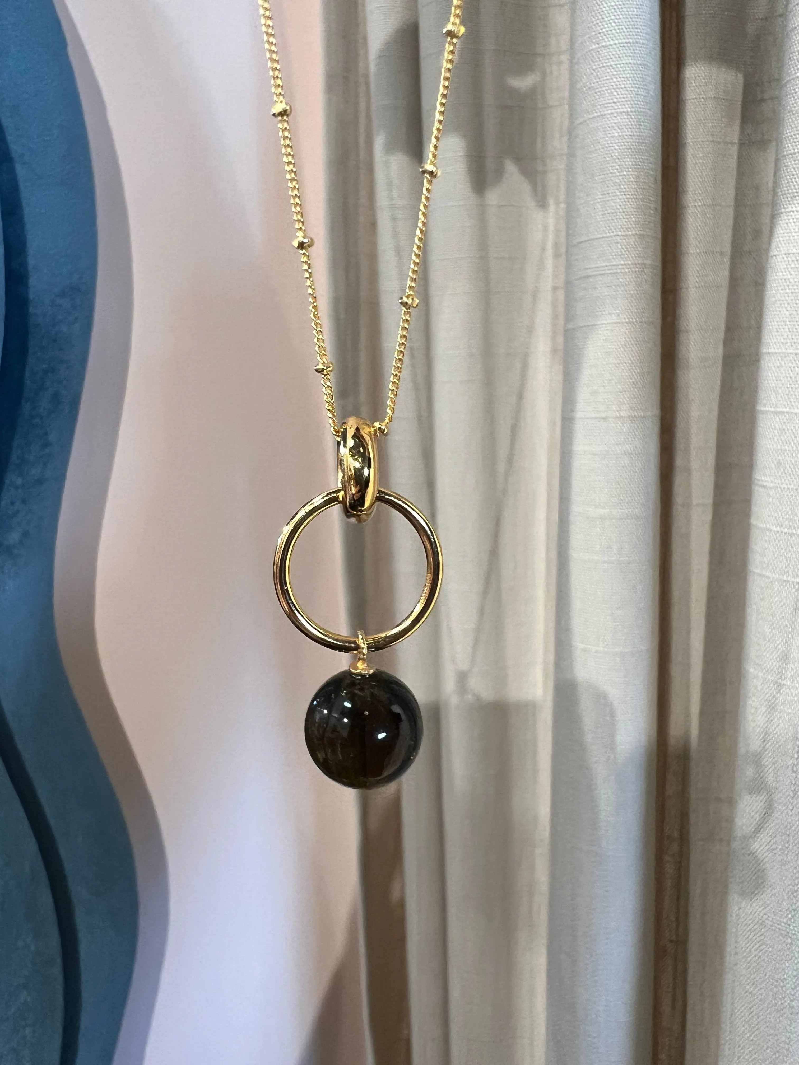 Shyla London | Layla Smoky Ball Necklace sold by Fort product image thumbnail 2