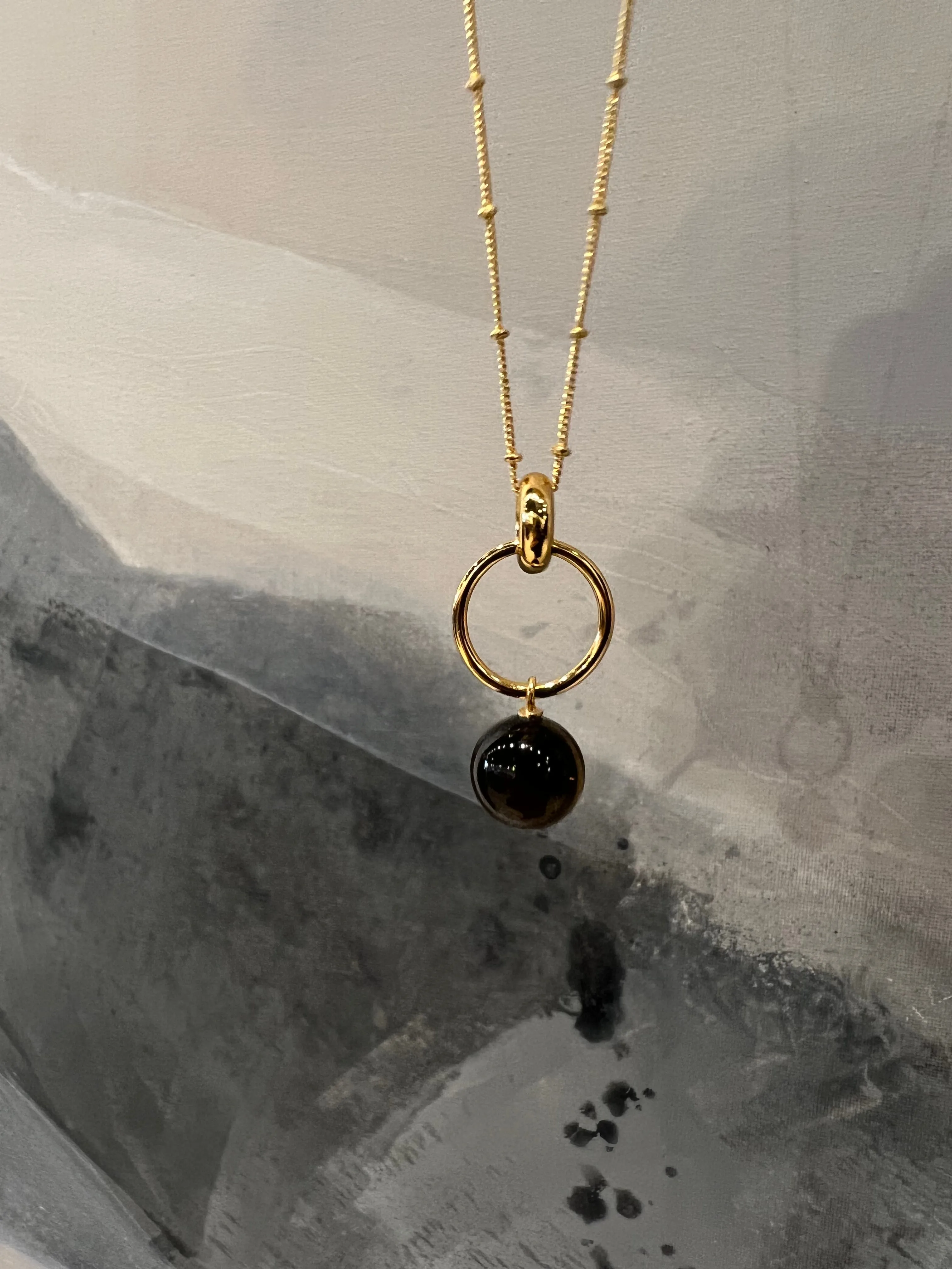 Shyla London | Layla Smoky Ball Necklace sold by Fort product image thumbnail 3