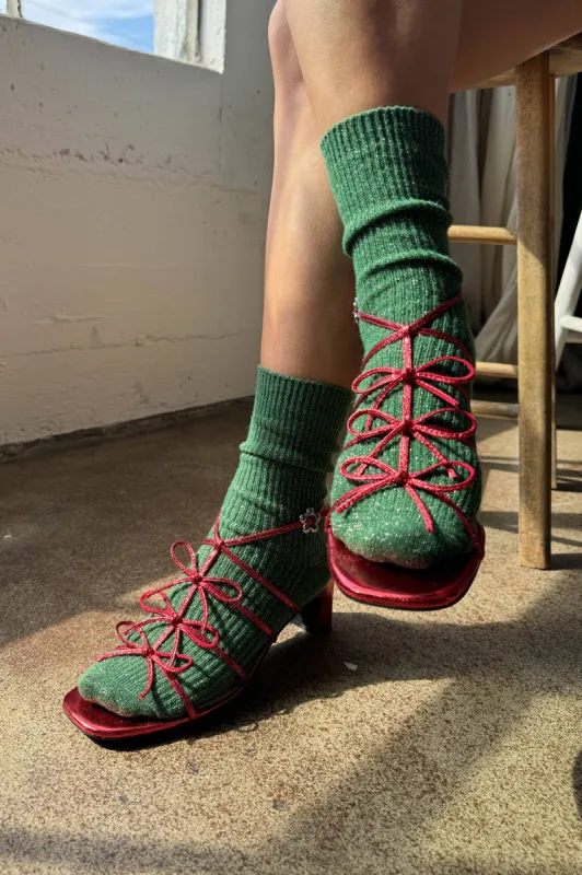 Le Bon Shoppe | Winter Sparkle Socks - Evergreen sold by Fort