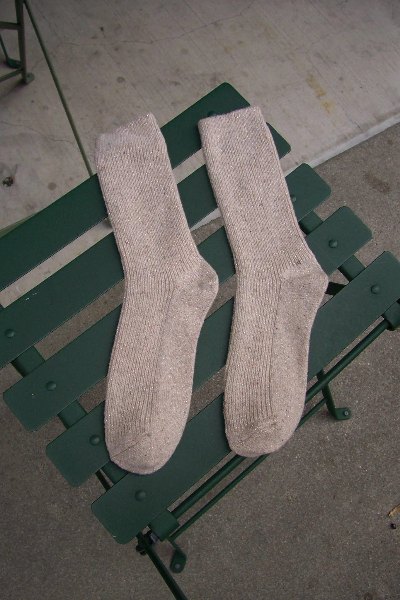 Le Bon Shoppe | Winter Sparkle Socks - Champagne sold by Fort product image thumbnail 5