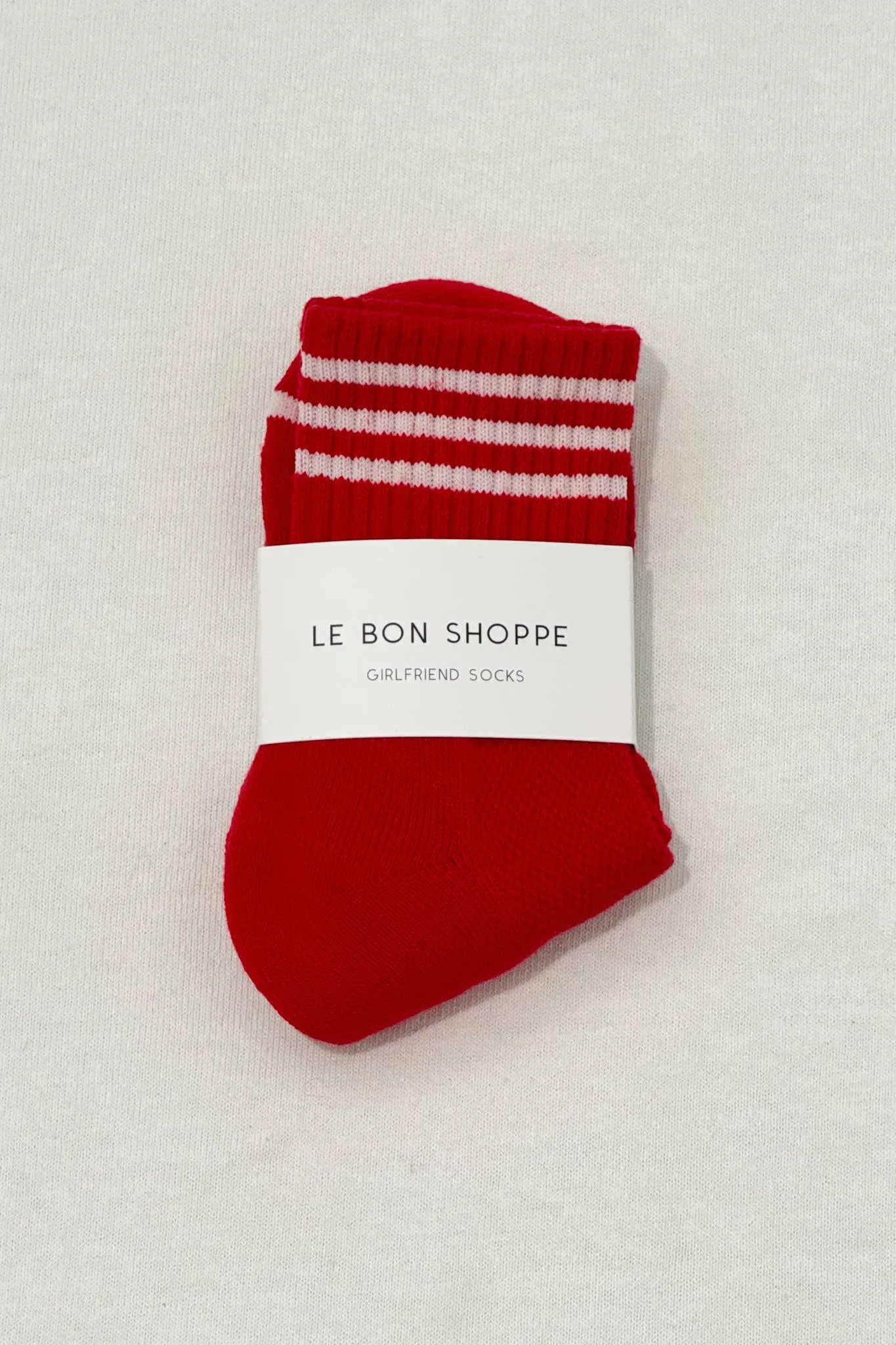 Le Bon Shoppe | Girlfriend Socks - Scarlet sold by Fort product image thumbnail 3