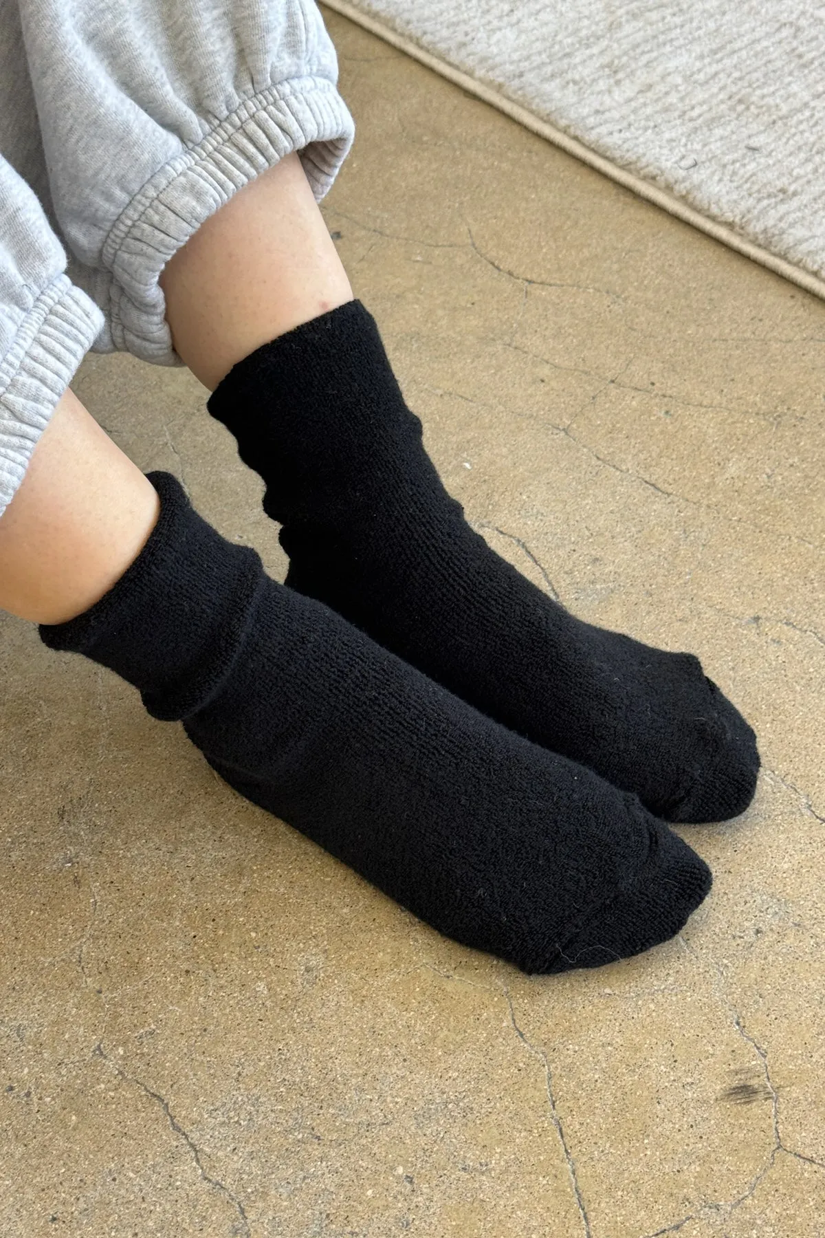 Le Bon Shoppe | Cloud Socks - Jet Black sold by Fort