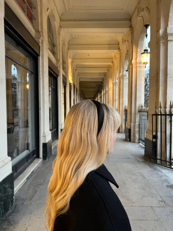 Solar Eclipse | The Perfect Satin Headband -Black sold by Fort