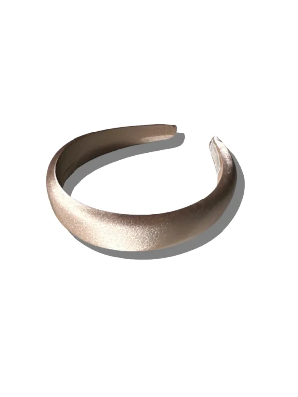 Solar Eclipse | The Perfect Satin Headband -Beige sold by Fort