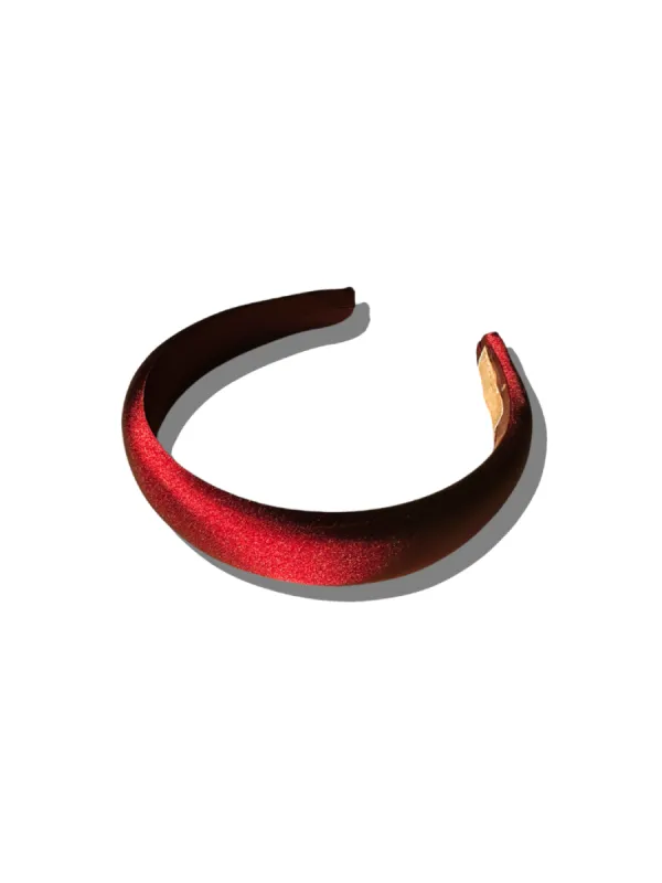 Solar Eclipse | The Perfect Satin Headband - Red sold by Fort