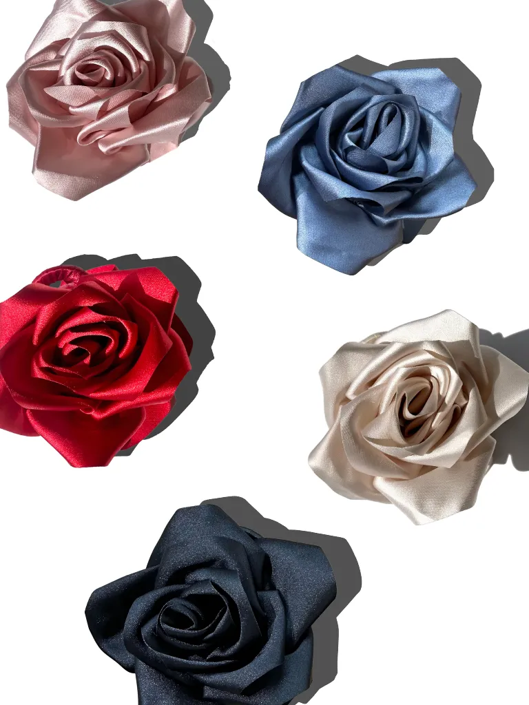 Solar Eclipse | Handmade Satin Rose Claw - Red sold by Fort product image thumbnail 2