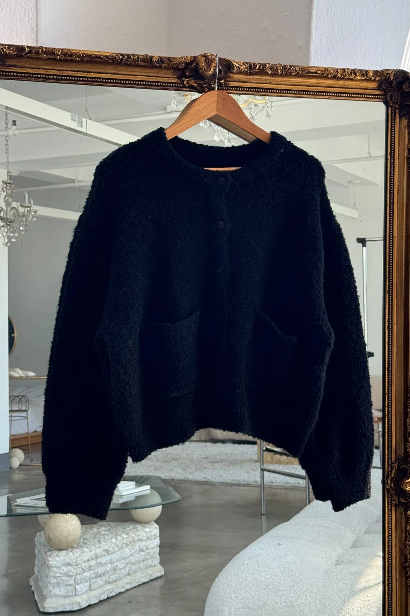 Le Bon Shoppe | Millie Cardigan - Black sold by Fort product image thumbnail 3