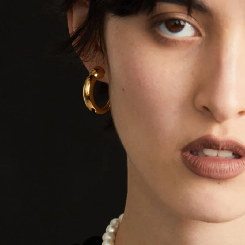 BIKO | Maso Hoops Medium - Gold sold by Fort