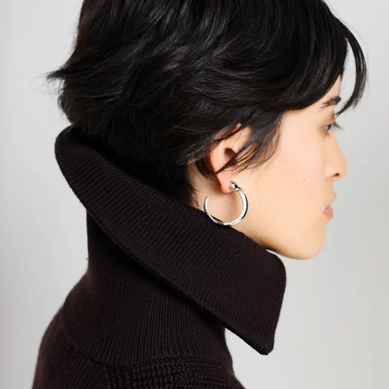 BIKO | Maso Hoops Large - Silver sold by Fort