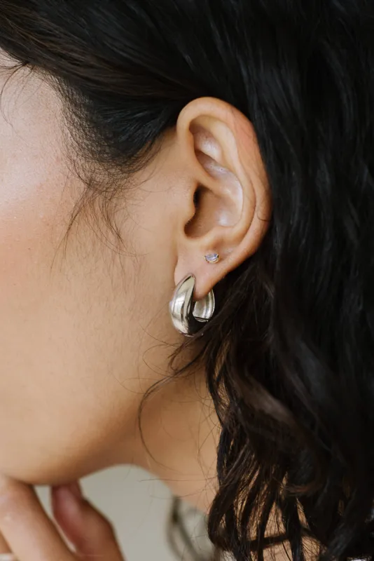 Kara Yoo | Hazel Hoops - Silver sold by Fort