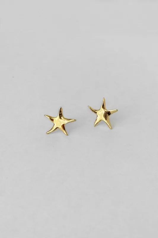 Kara Yoo | Estelle Studs Small - Gold sold by Fort