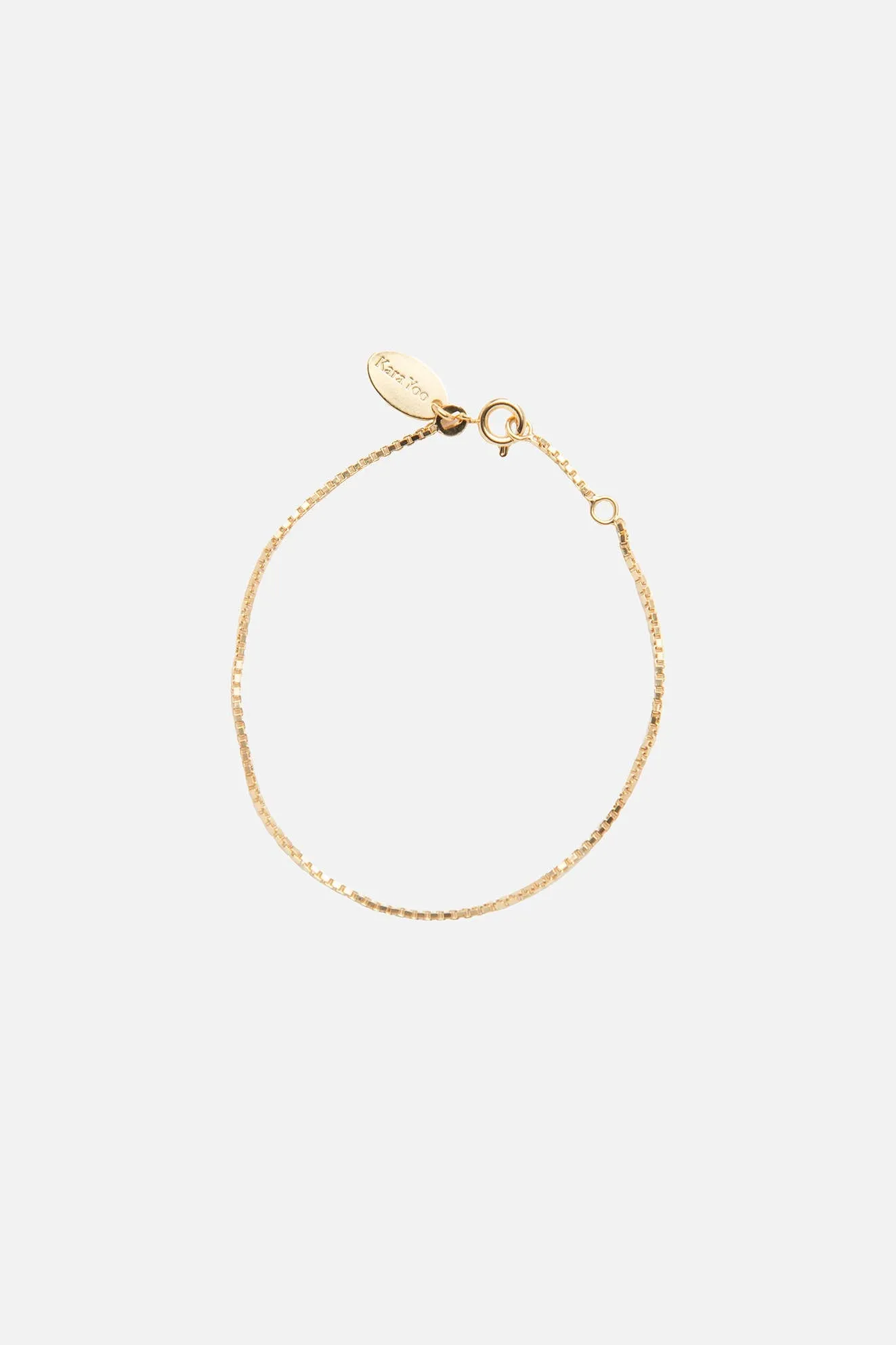 Kara Yoo | Thin Box Bracelet - Gold sold by Fort product image thumbnail 3