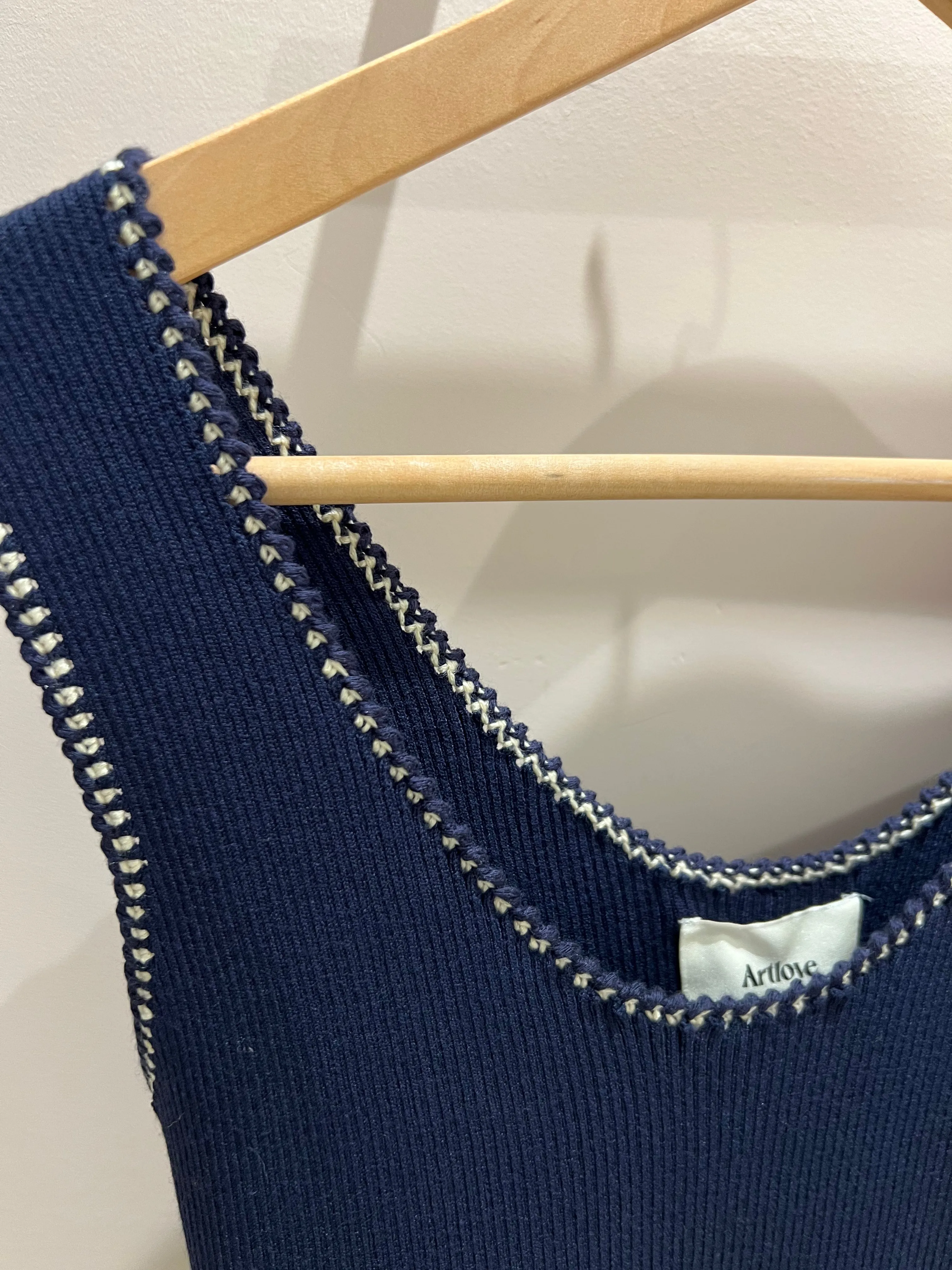 Artlove | Pamela Sweater Tank - Navy sold by Fort product image thumbnail 2