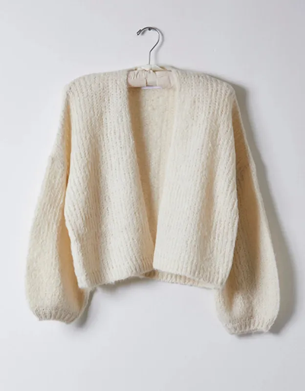 Atelier Delphine | Cora Cardi in Suri Alpaca - Cream sold by Fort