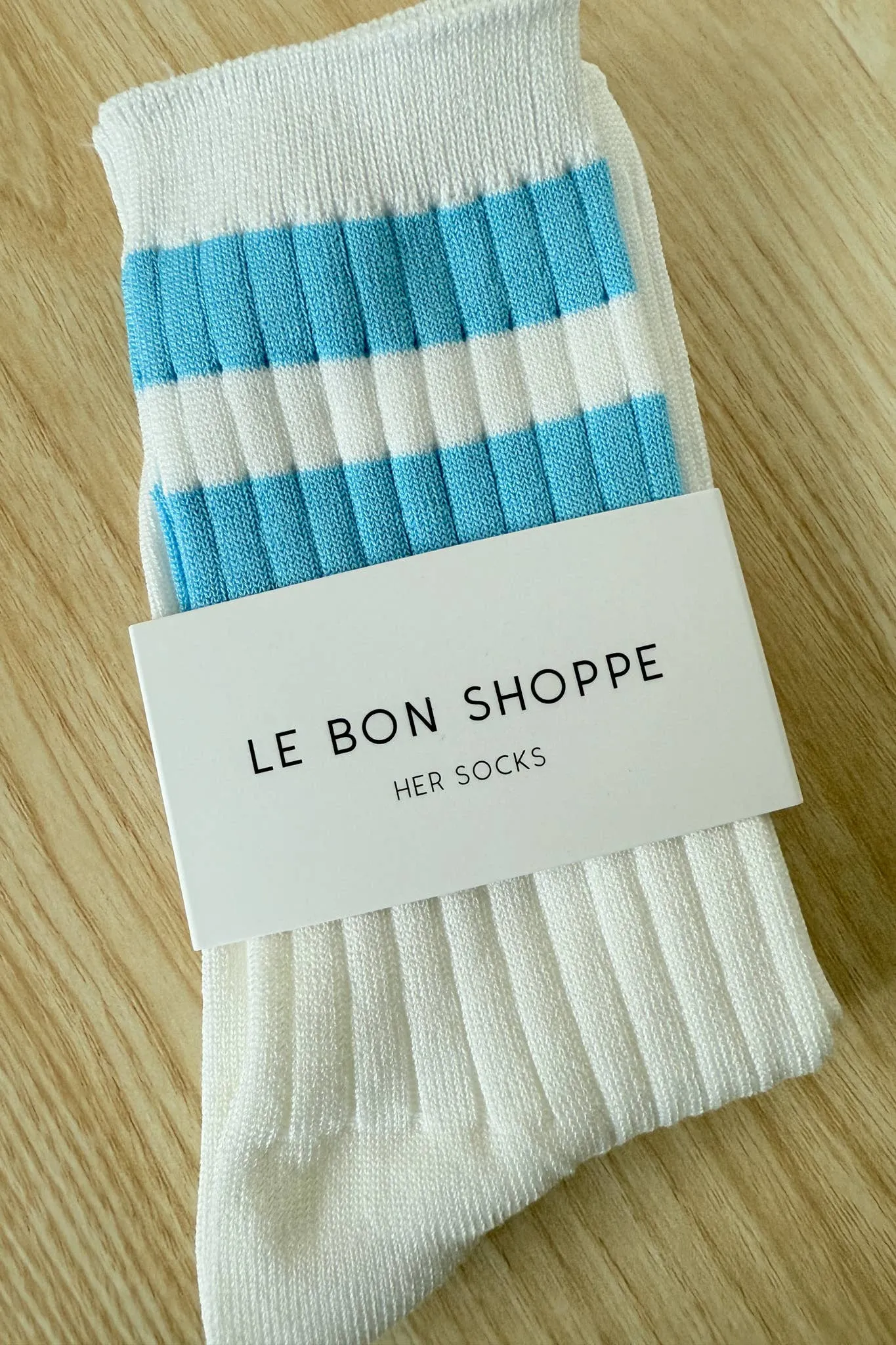 Le Bon Shoppe | Her Socks Varsity - Blue Stripe sold by Fort product image thumbnail 3