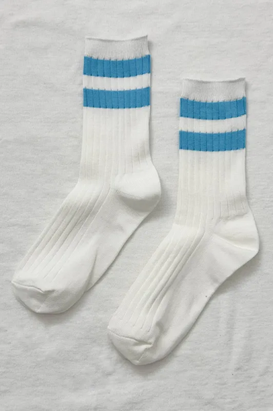 Le Bon Shoppe | Her Socks Varsity - Blue Stripe sold by Fort