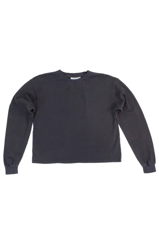Jungmaven | Cropped Long Sleeve Tee - Black sold by Fort