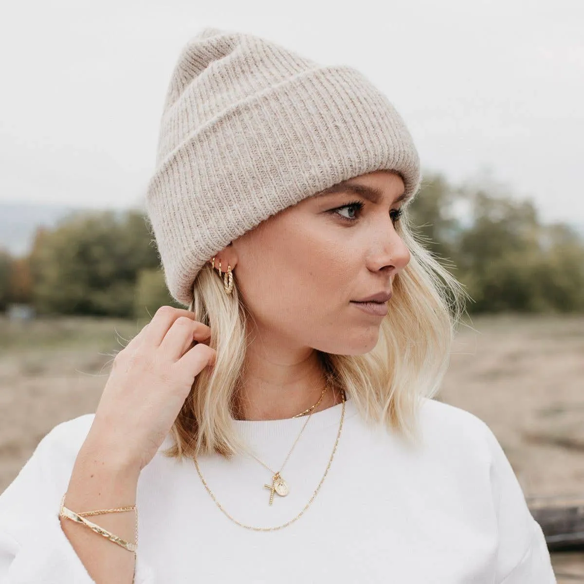 Love Local Jewelry | Mia 13mm Hoops - Gold sold by Fort product image thumbnail 5