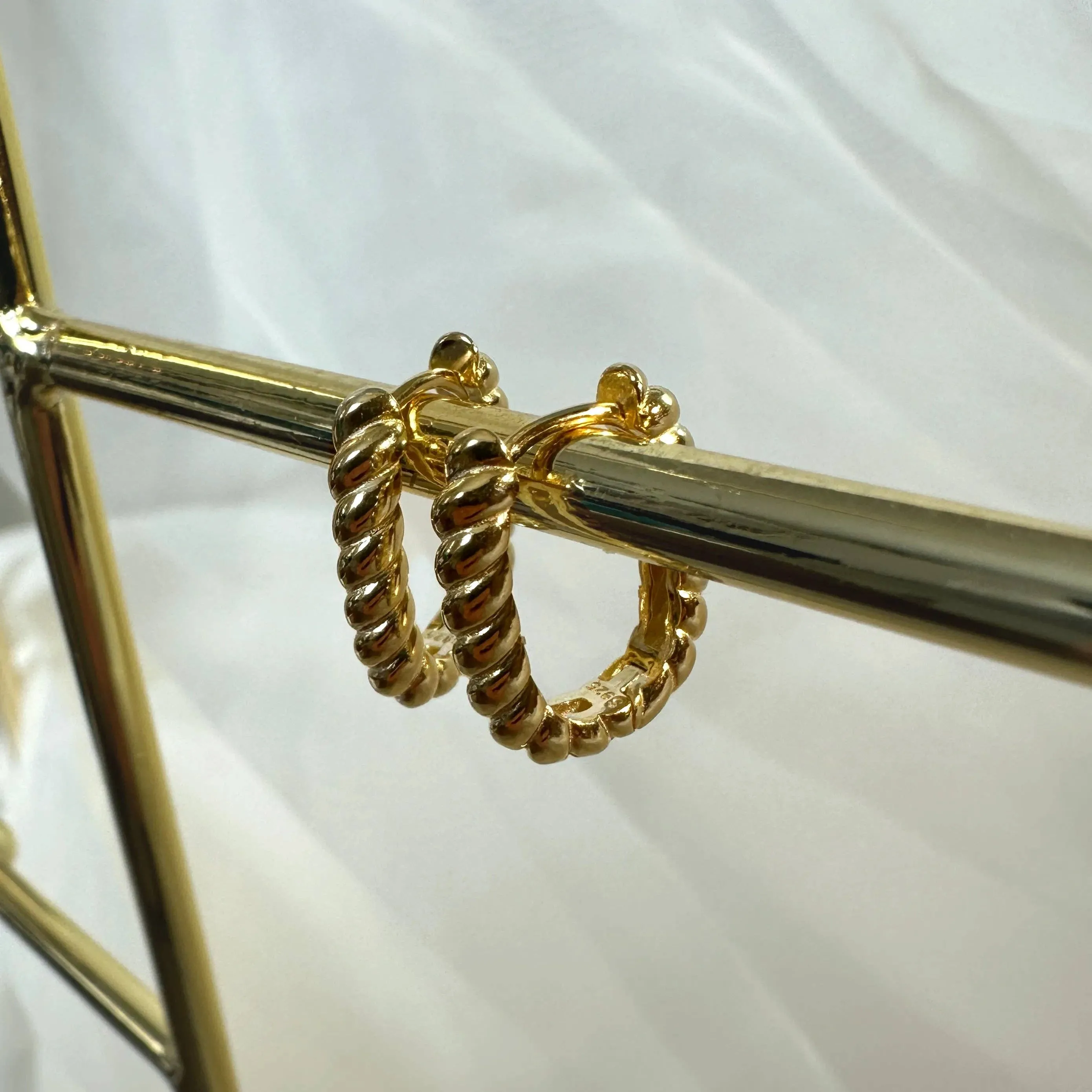 Love Local Jewelry | Brooklyn Twist Hoops 20mm - Gold sold by Fort product image thumbnail 2