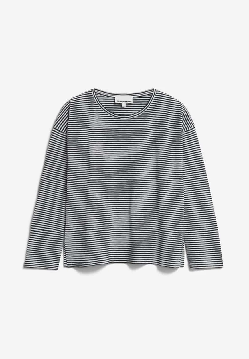 Armed Angels | Xianaa Lovely Stripes Longsleeve - Black/Oatmilk sold by Fort product image thumbnail 5
