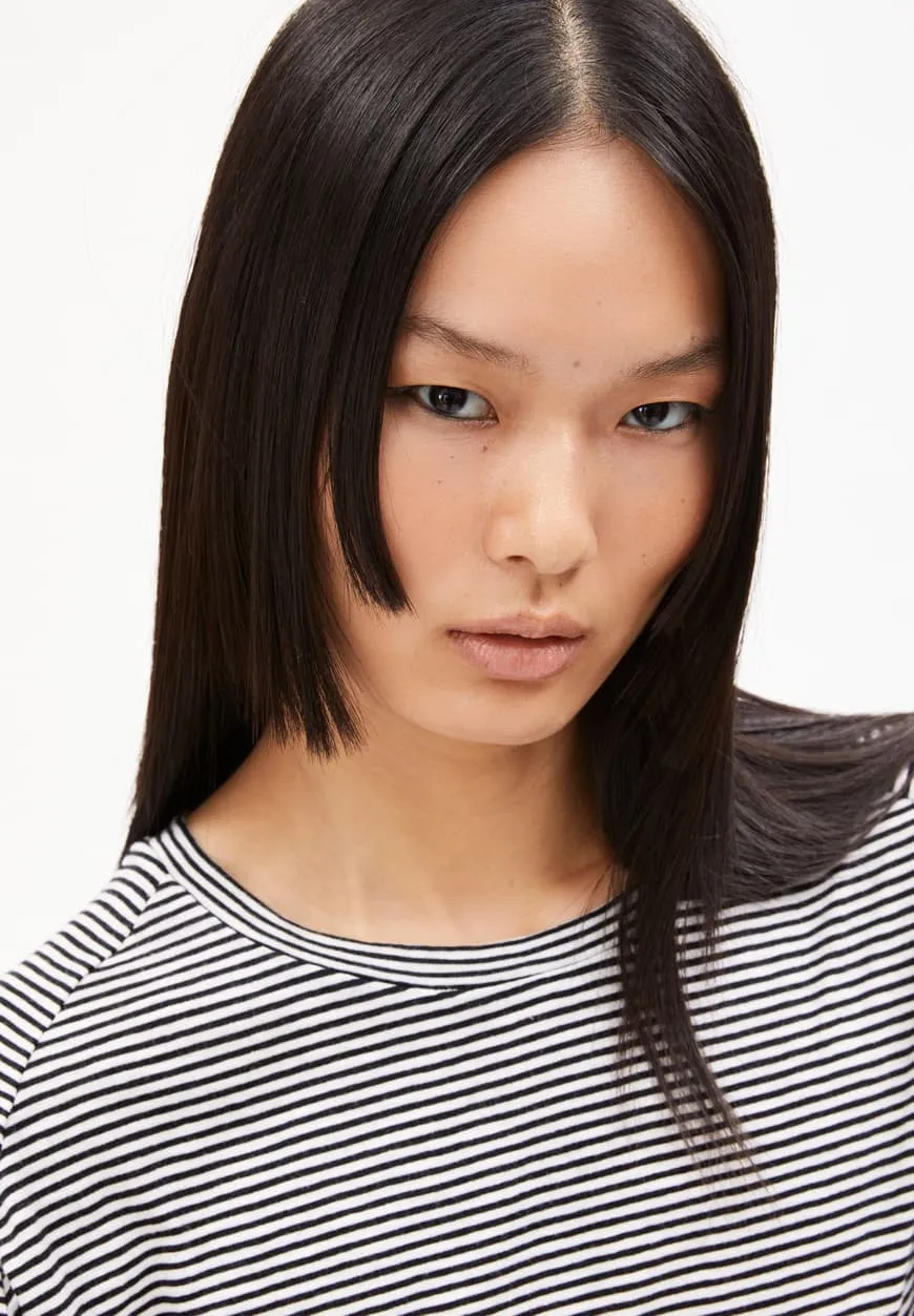 Armed Angels | Oneliaa Lovely Stripes Tee - Black/Oatmilk sold by Fort product image thumbnail 3