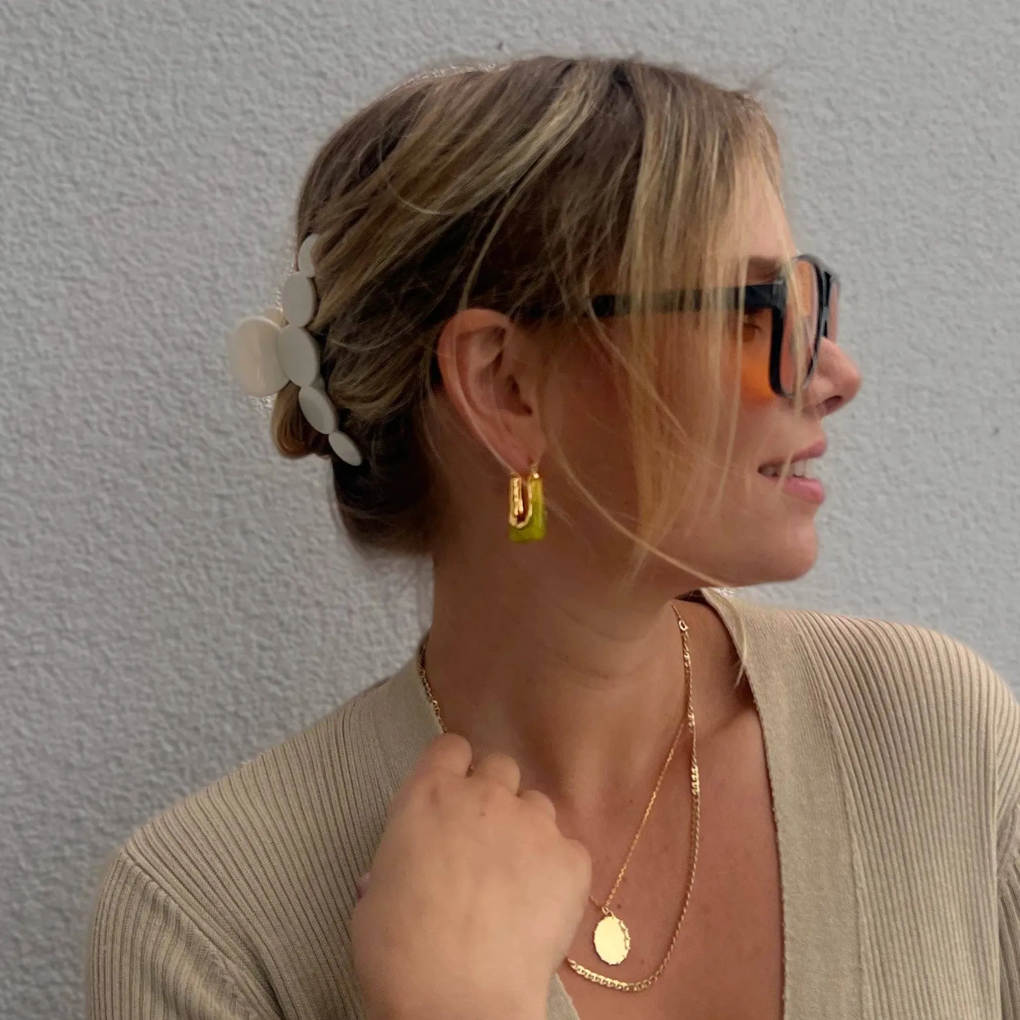 Love Local Jewelry | Searra Hoops - Pearl sold by Fort product image thumbnail 5