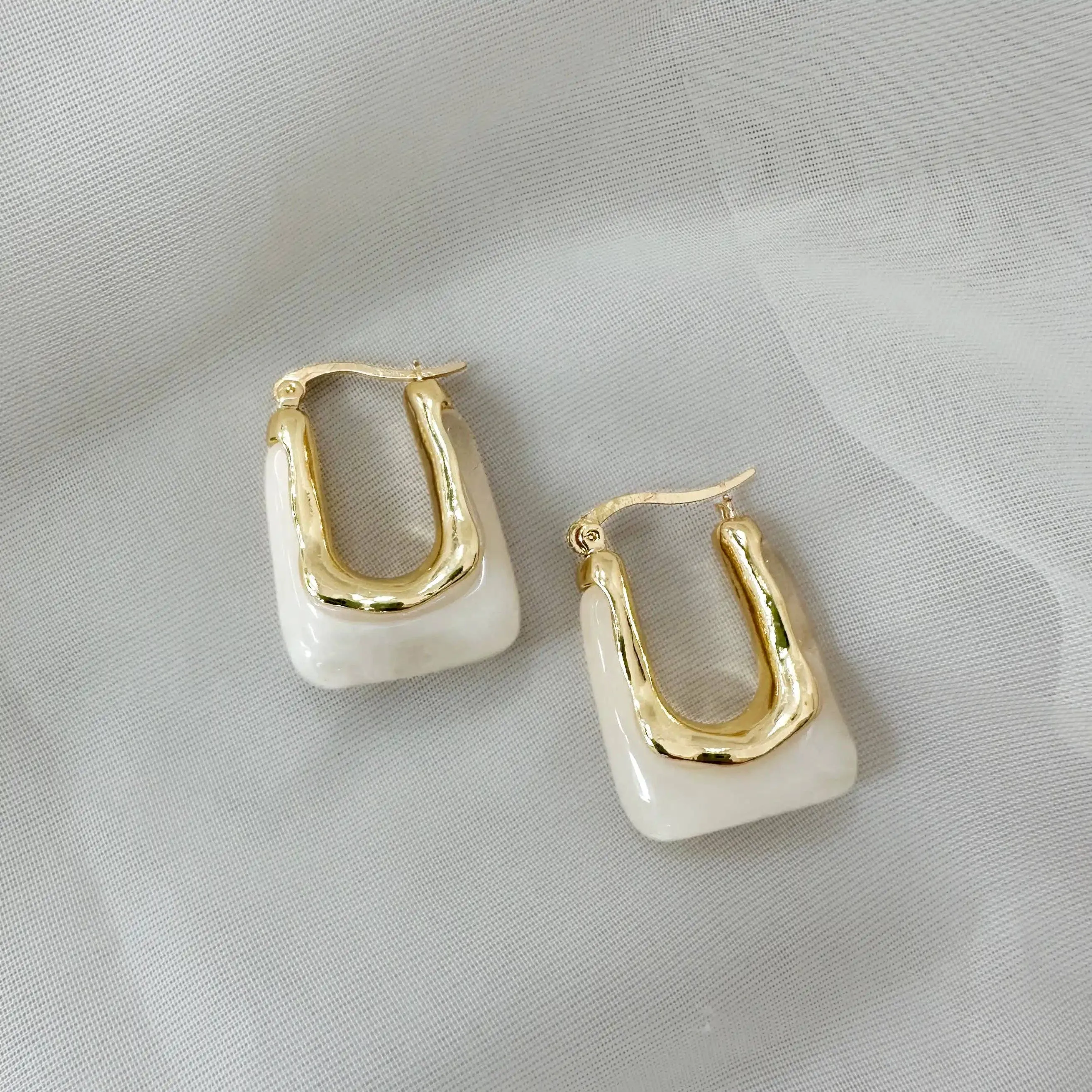 Love Local Jewelry | Searra Hoops - Pearl sold by Fort