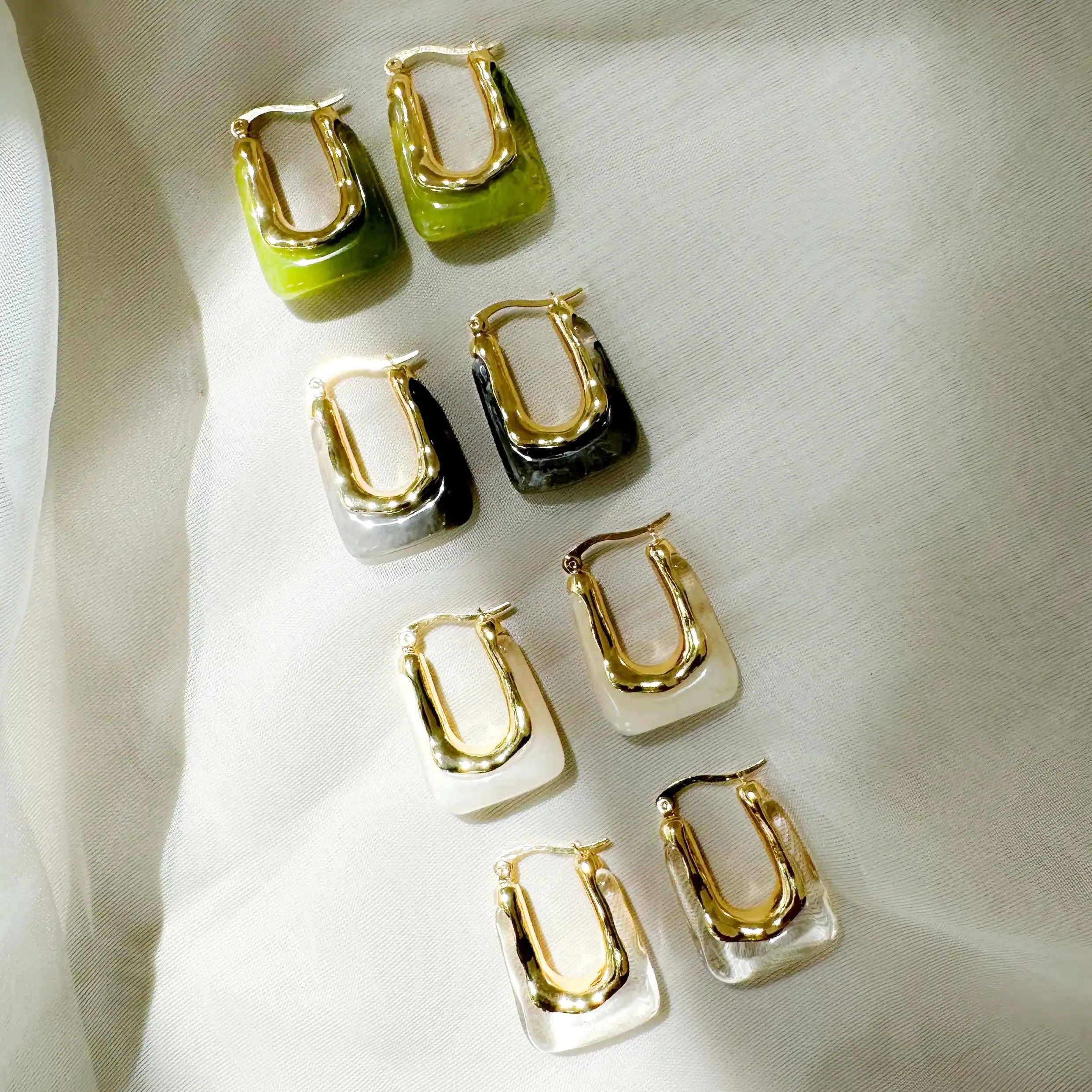 Love Local Jewelry | Searra Hoops - Pearl sold by Fort product image thumbnail 2