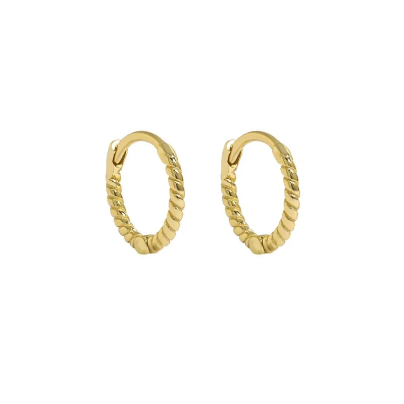 Love Local Jewelry | Malea Hoops 11mm - Gold sold by Fort