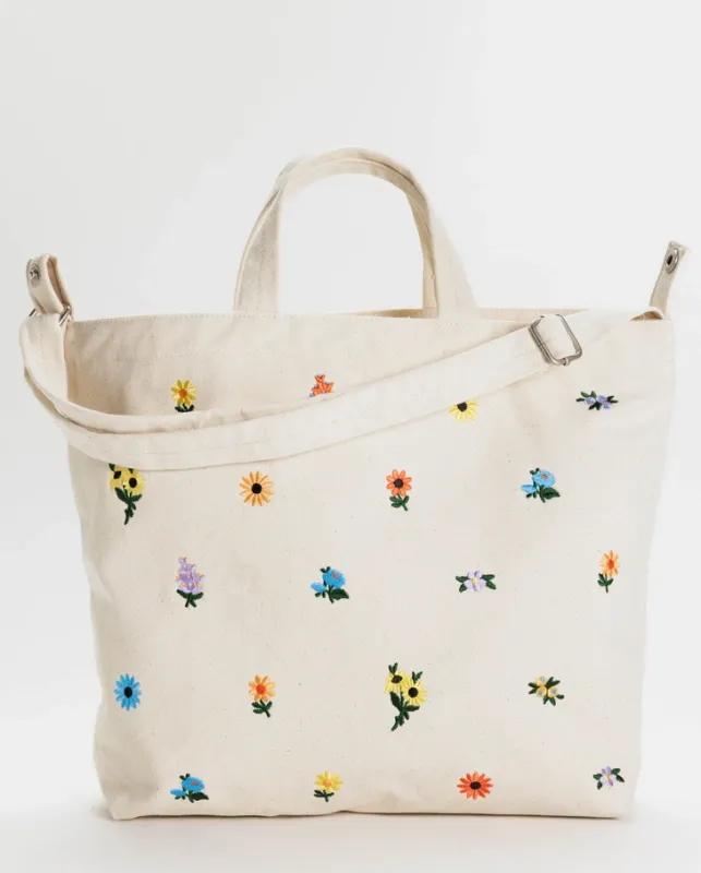 Baggu | Horizontal Zip Duck Bag - Embroidered Ditsy Floral sold by Fort